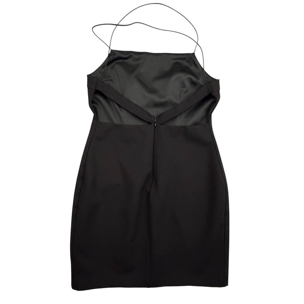 Tiger Mist Dress Women Medium Black Mini Bodycon Strappy Backless Stretch Y2K